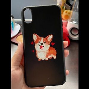 iPhone X phone case corgie